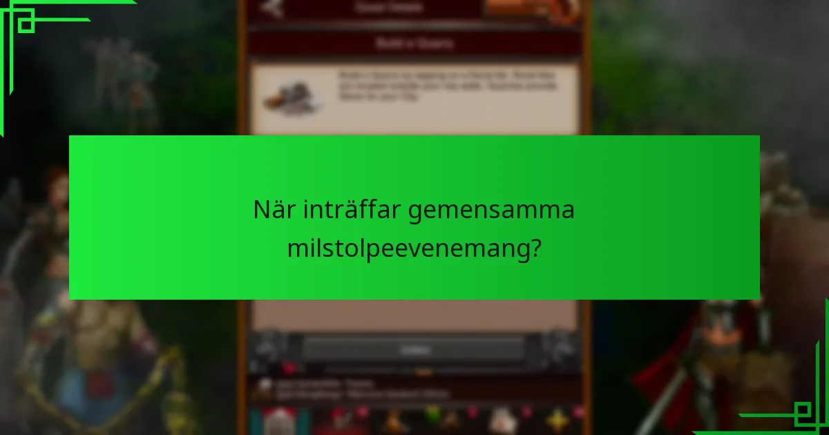 Hur kan spelare delta i gemensamma milstolpar?