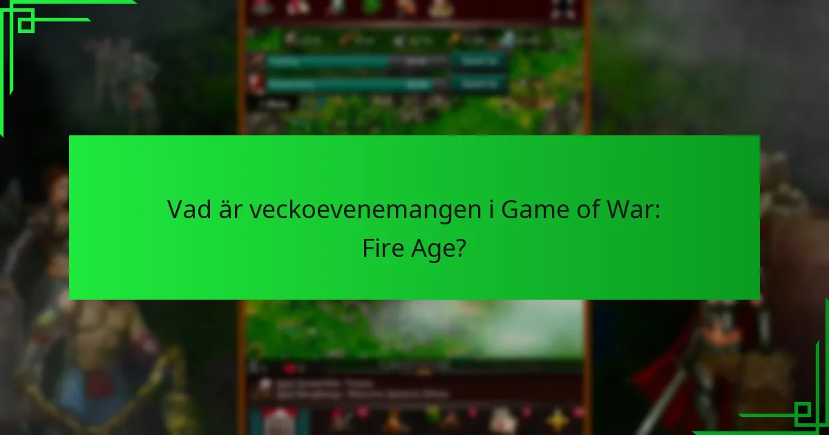 Vilka insikter från gemenskapen finns tillgängliga för veckoevenemang?